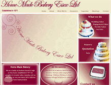 Tablet Screenshot of homemadebakery.co.uk